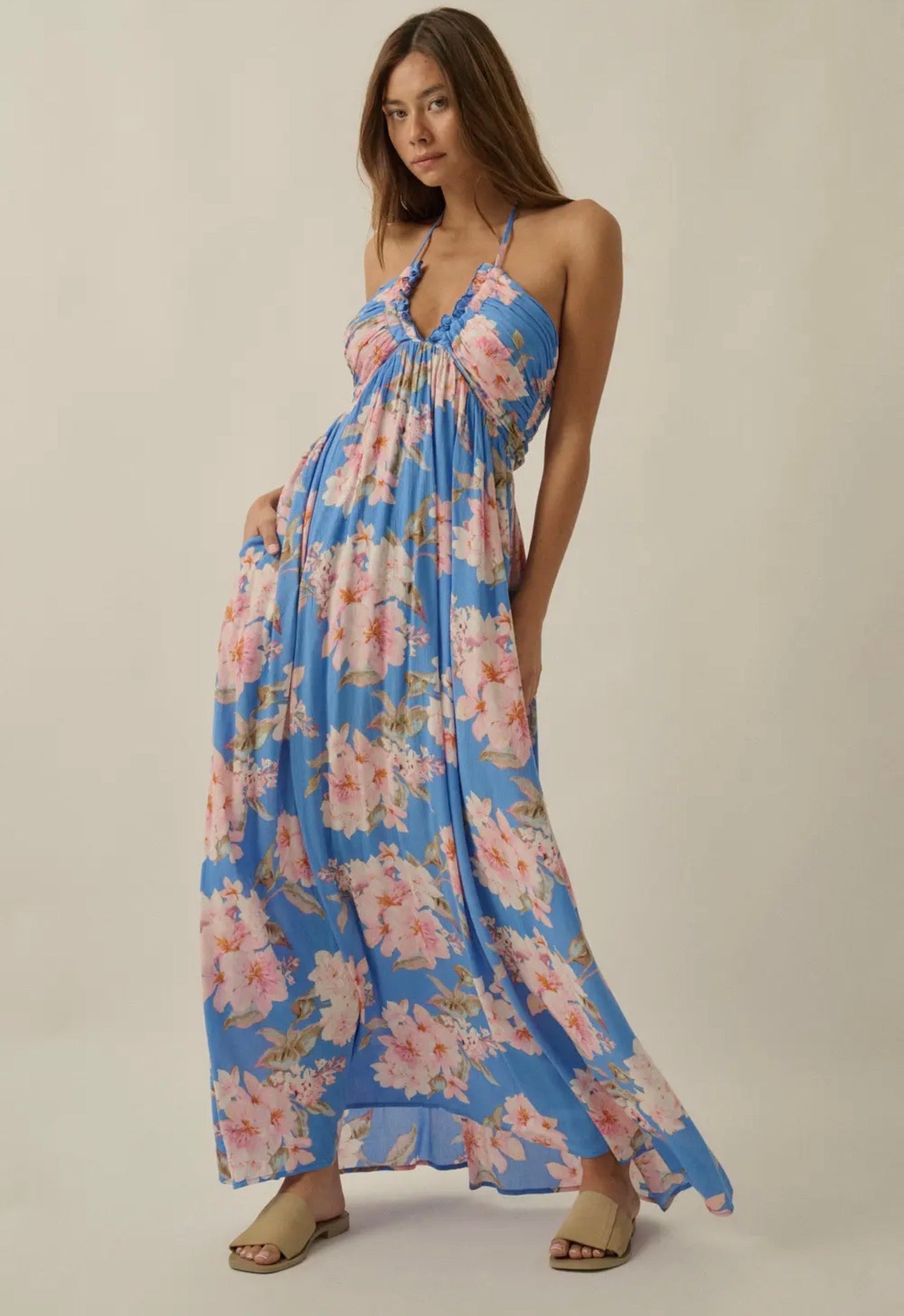 Seaside Floral Maxi