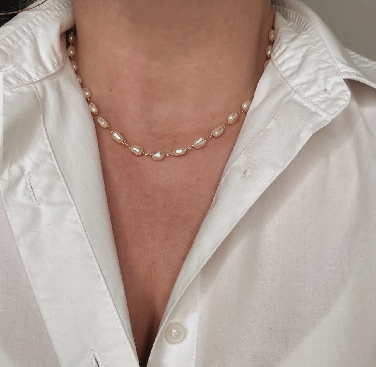 The Halo Pearl Necklace - PREORDER