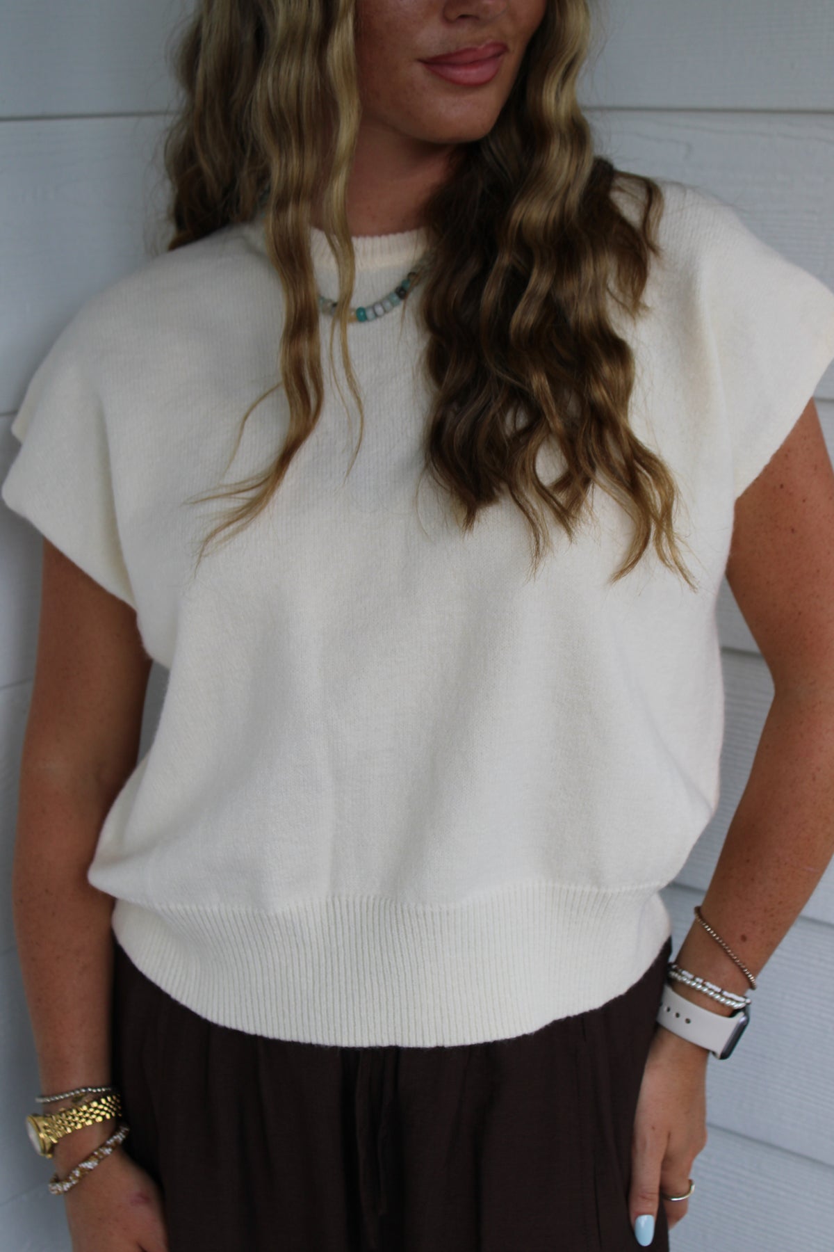 Cream Haven Sweater Top