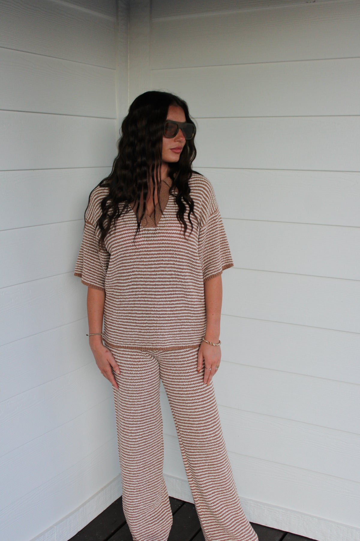 Twister Stripe Knit Set