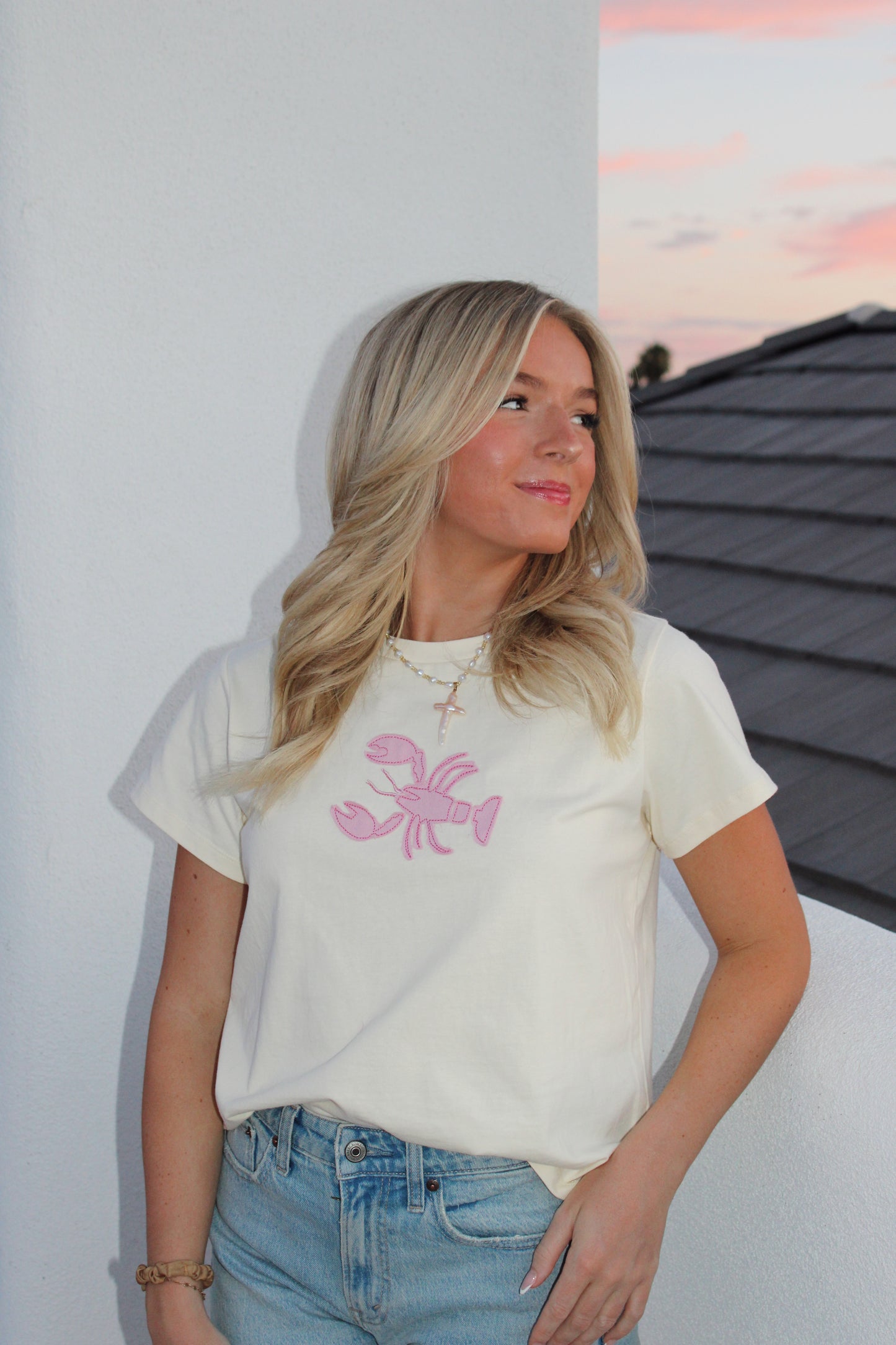 Sunset Lobster Tee