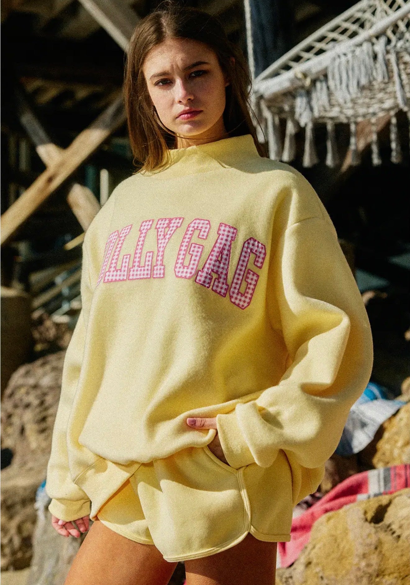 Malibu Dreams Reversible Mock Neck
    (Dilly Dally / Lolly Gag)