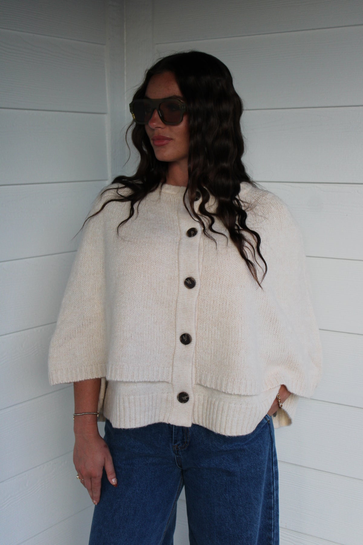 Ivory Ranch Cape Sweater