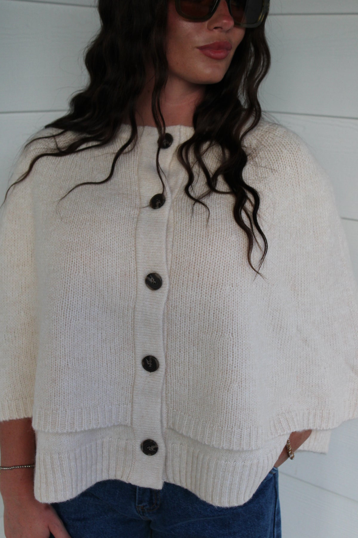 Ivory Ranch Cape Sweater