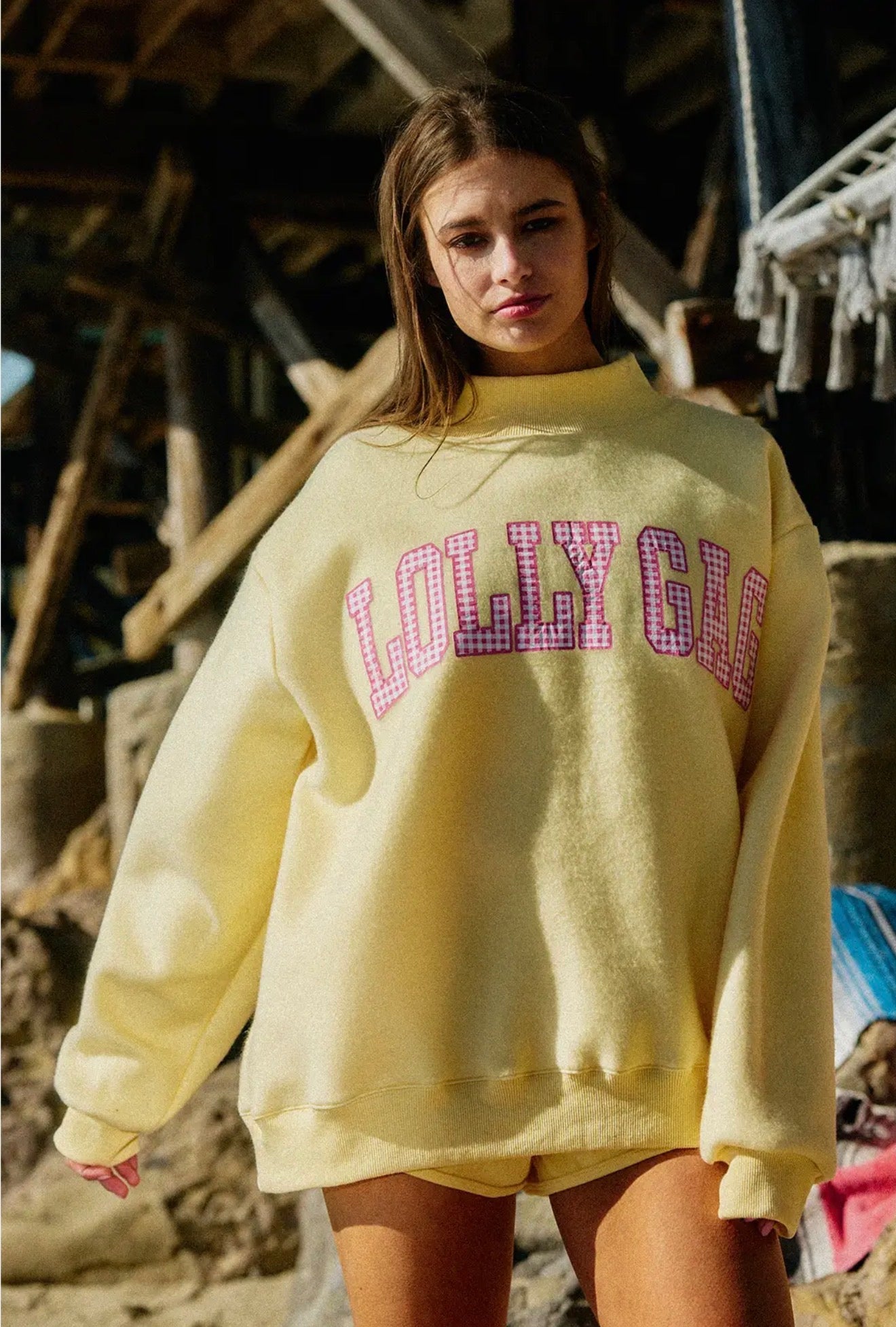 Malibu Dreams Reversible Mock Neck
    (Dilly Dally / Lolly Gag)