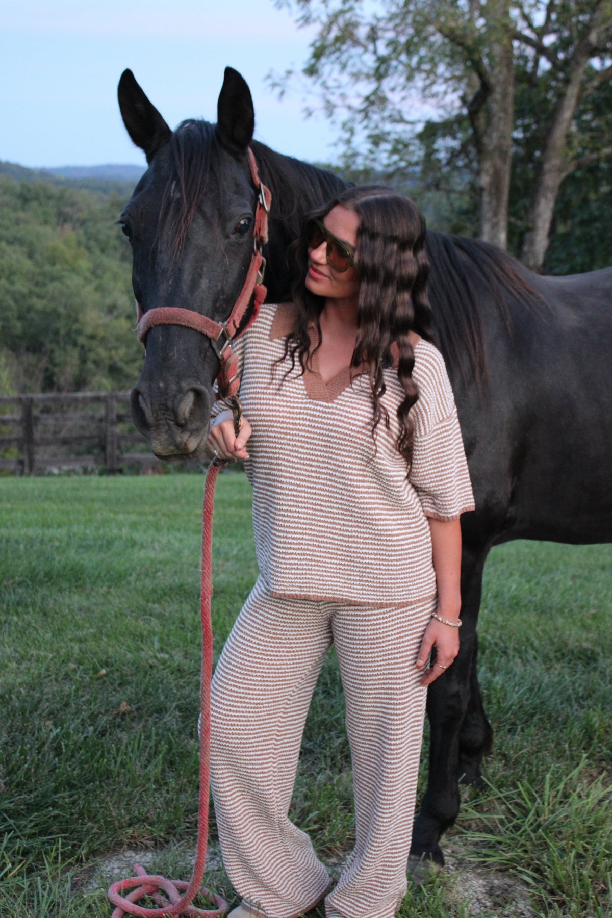 Twister Stripe Knit Set