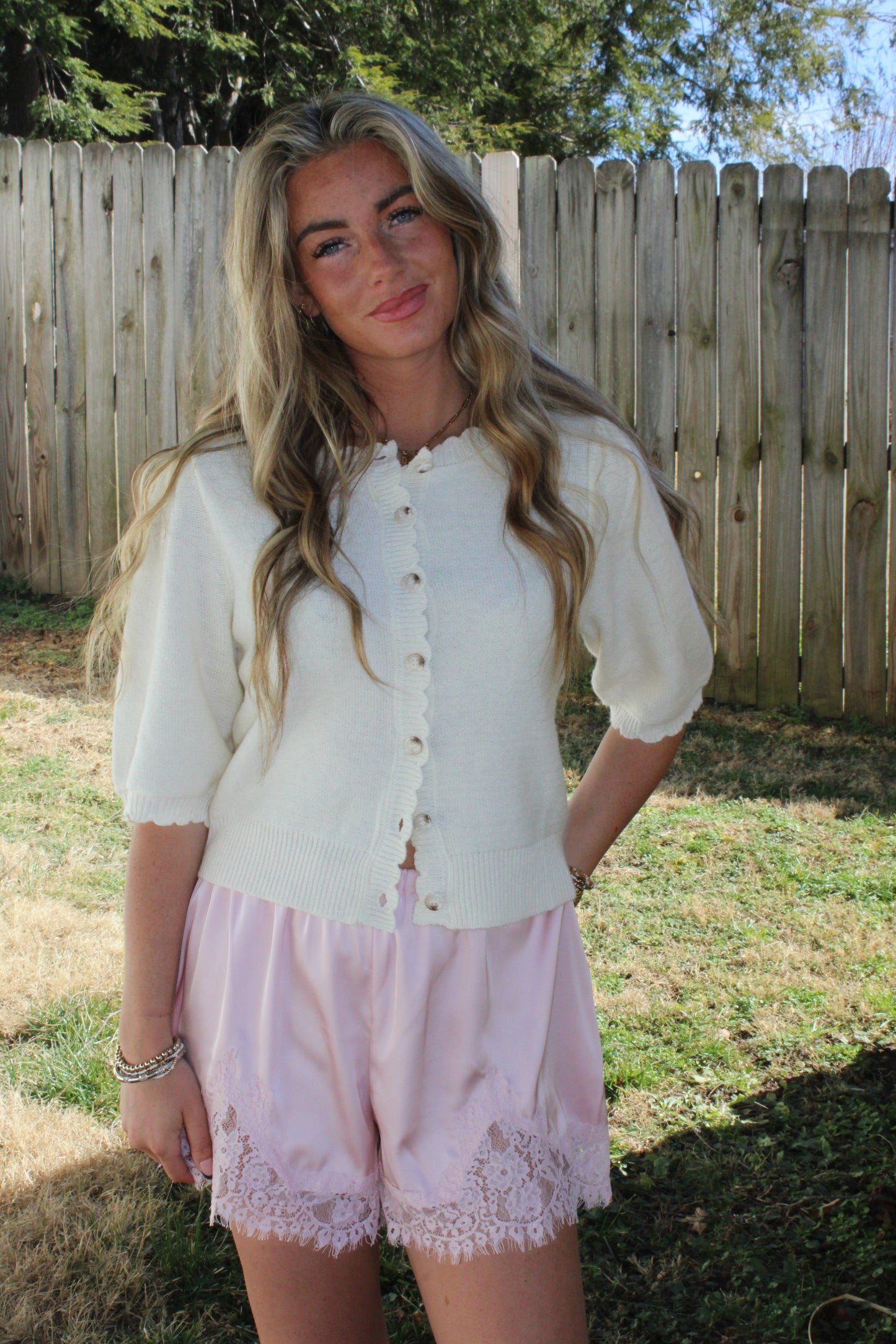 Blush Lace Shorts