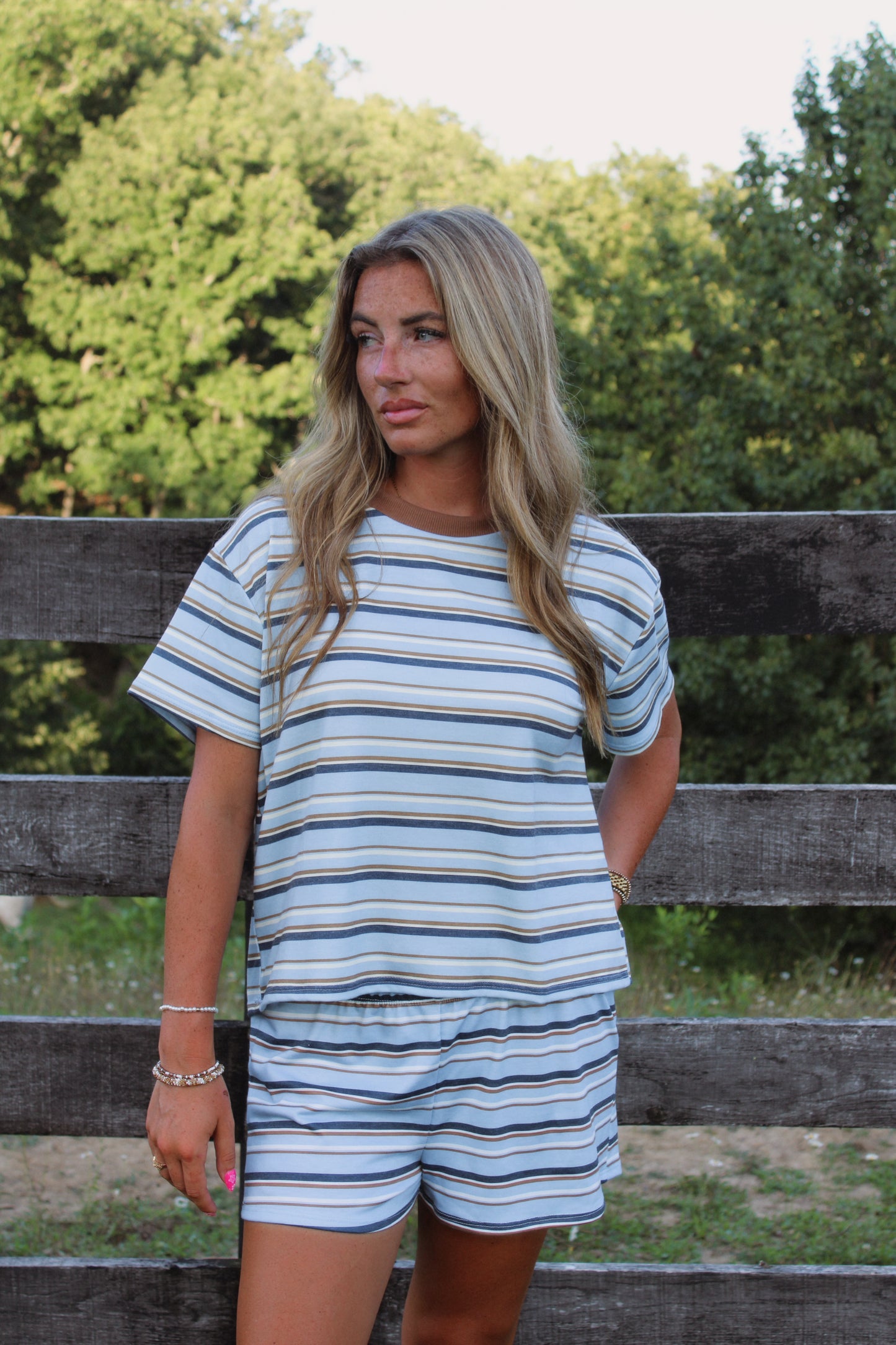 Coastal Stripe Lounge Set