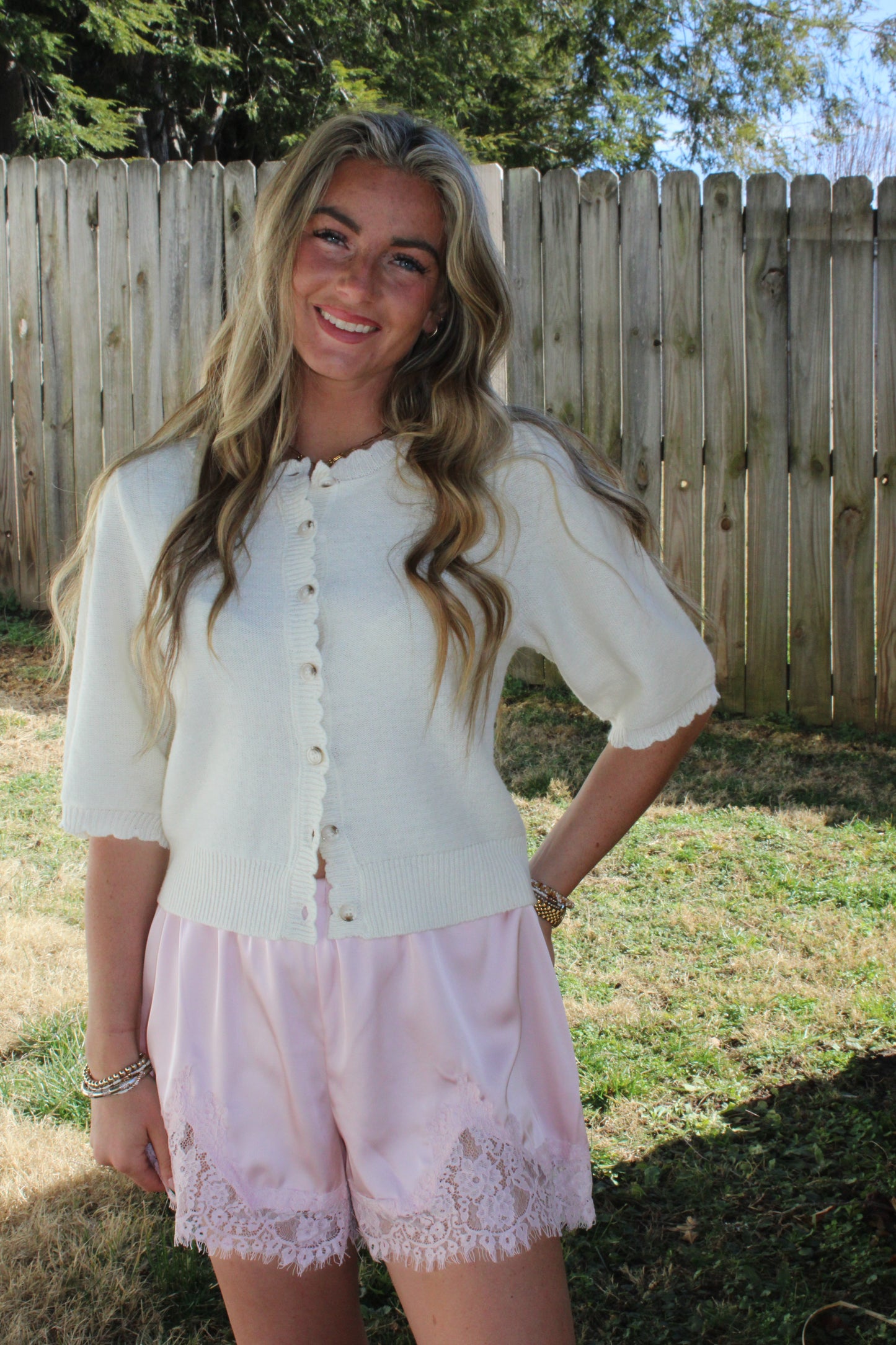Blush Lace Shorts