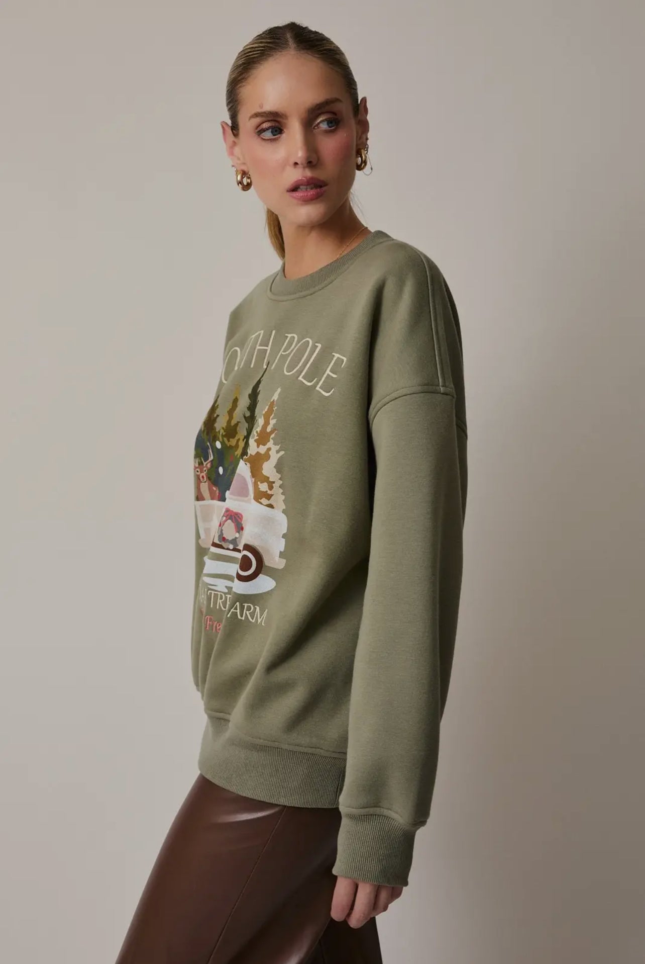 Evergreen Express Crewneck
