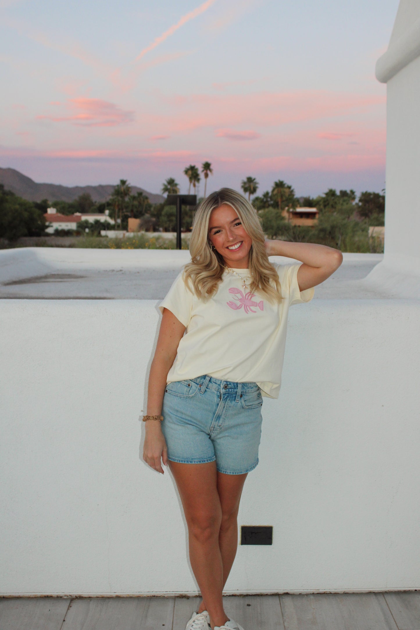 Sunset Lobster Tee