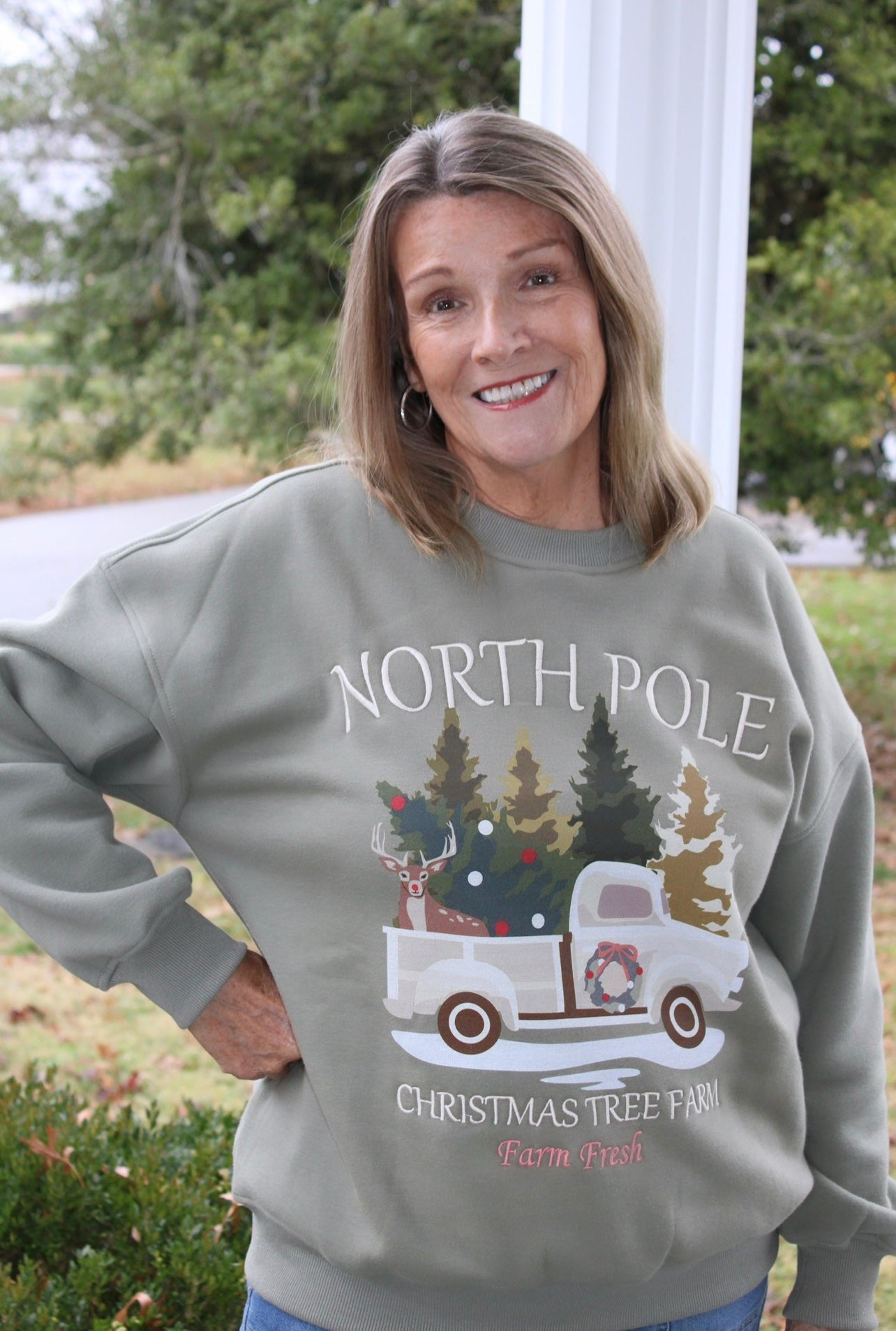 Evergreen Express Crewneck