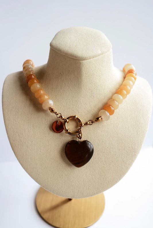 Honey Heart Necklace