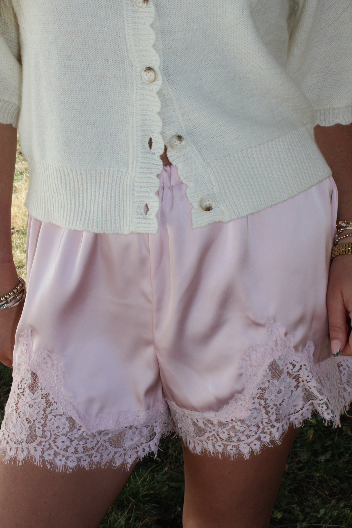 Blush Lace Shorts