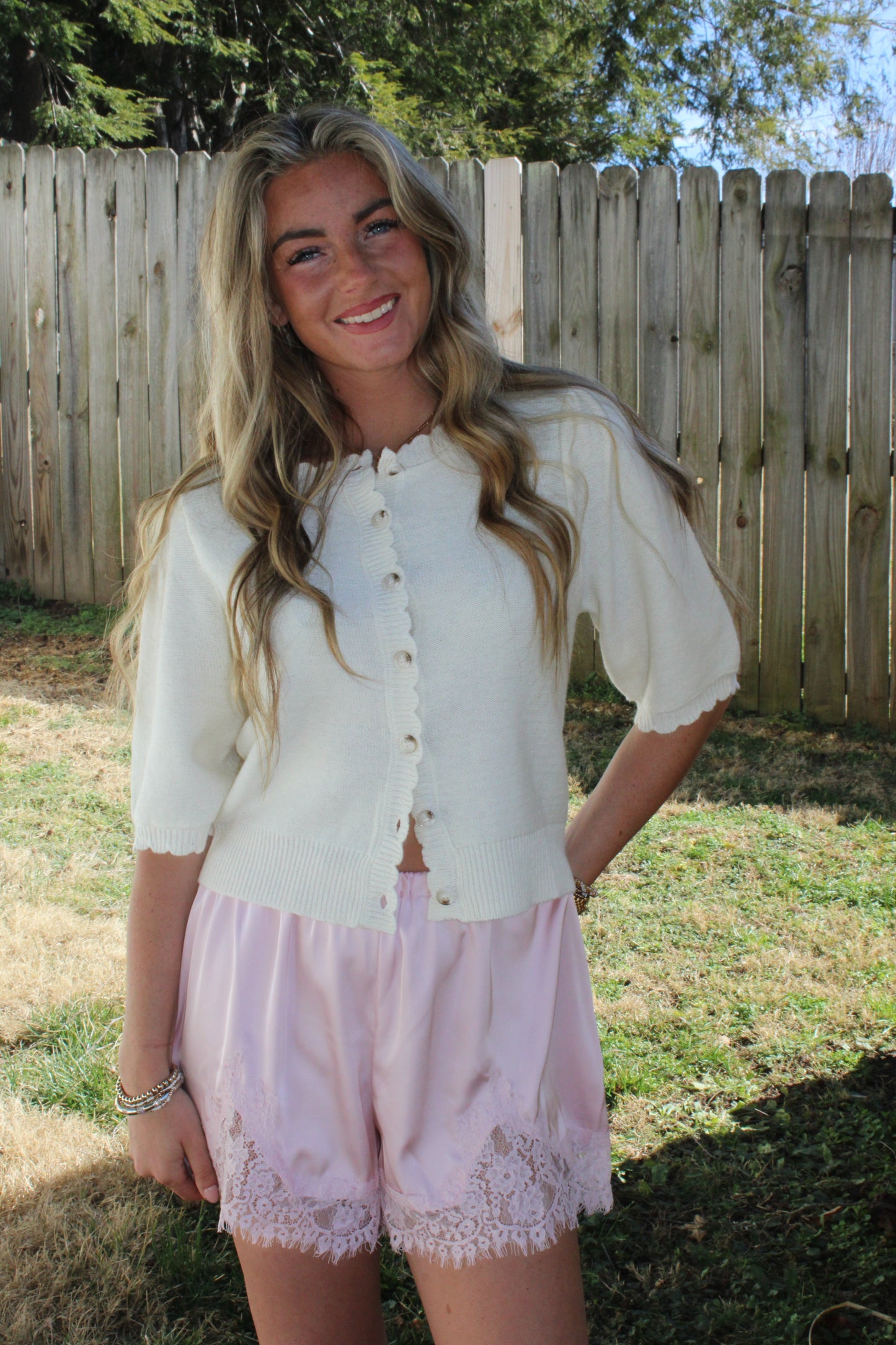 Blush Lace Shorts
