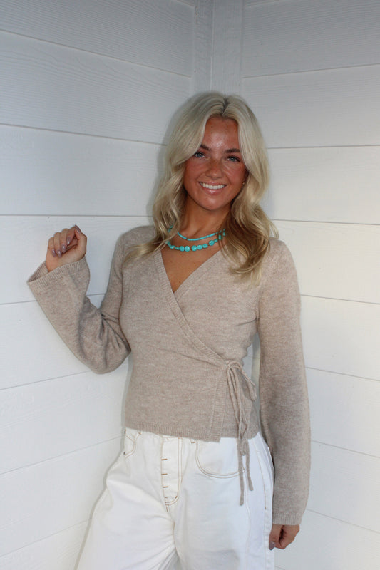 Sophie Wrap Sweater