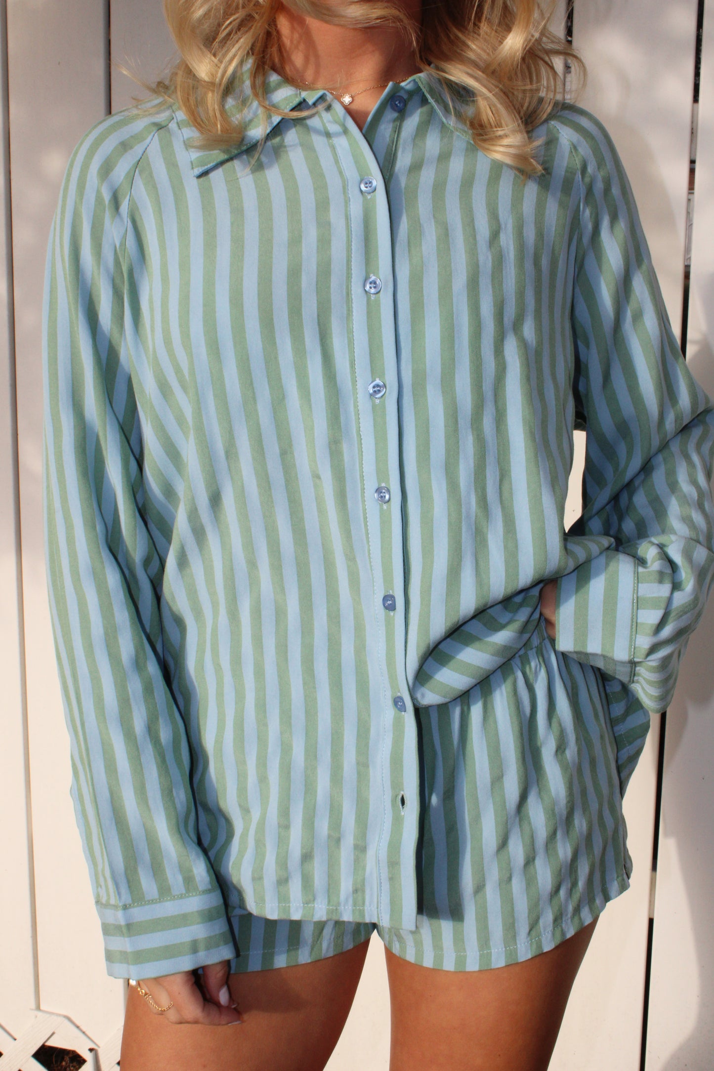 Meadow Stripe Pajama Set