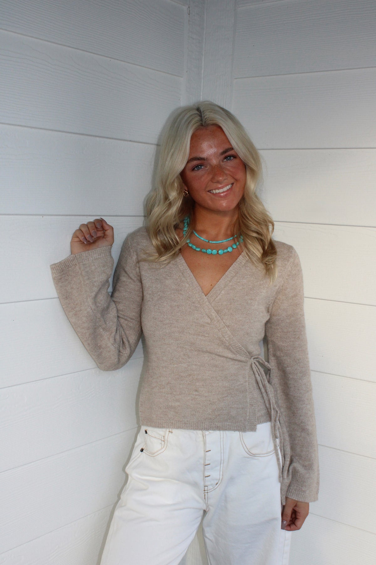Sophie Wrap Sweater