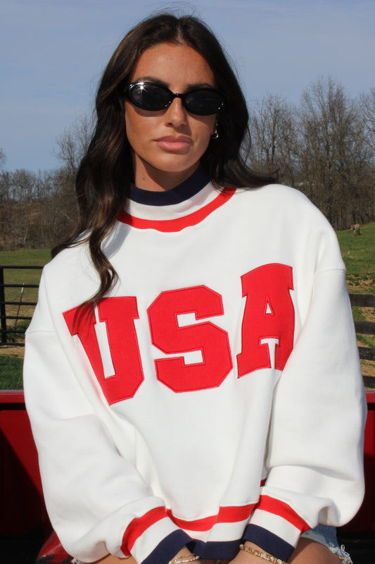 Americana Mock Neck
