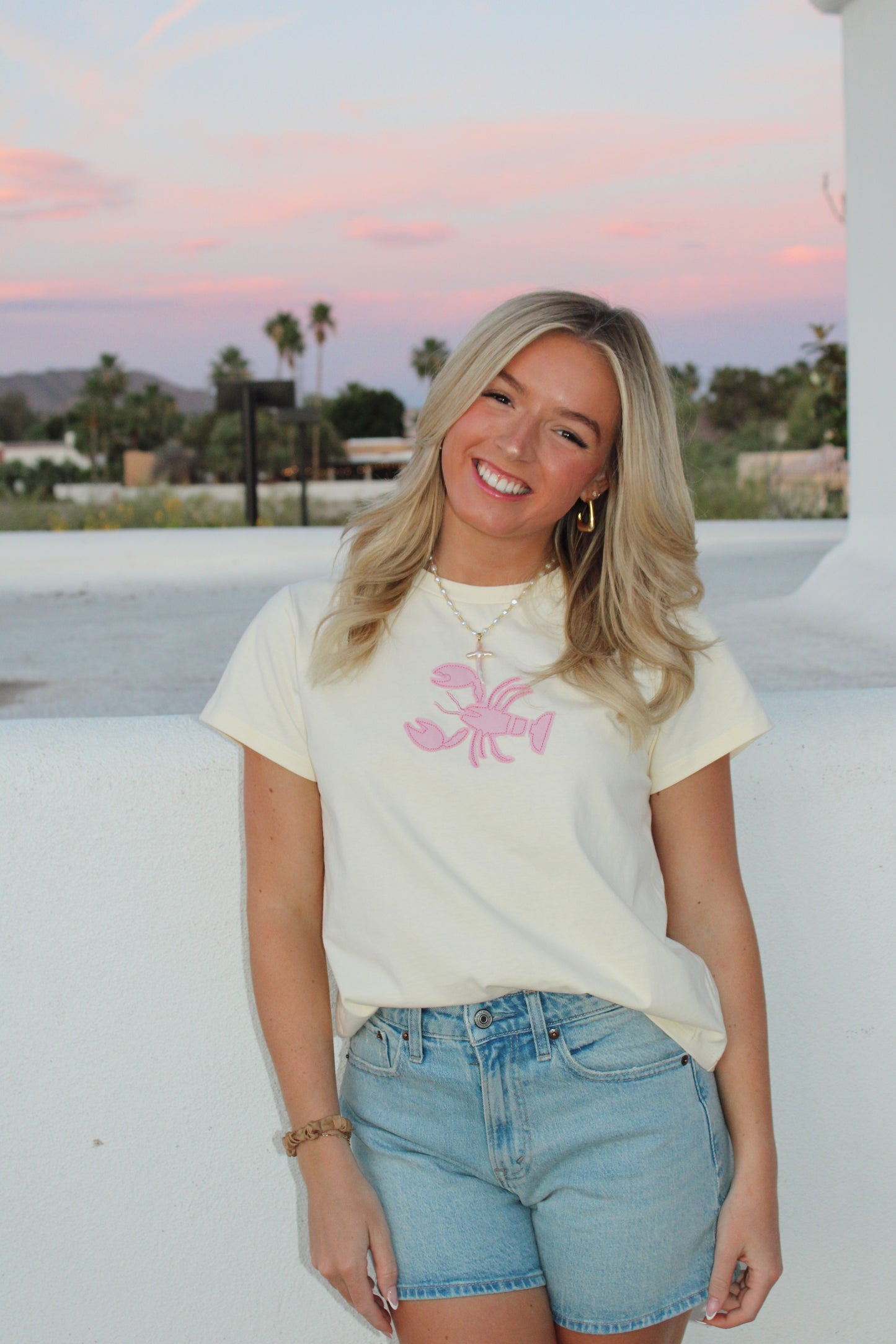 Sunset Lobster Tee