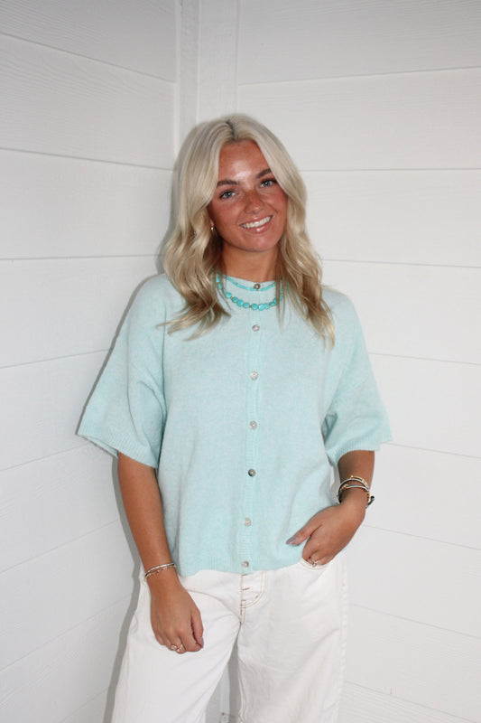 Mint Capri Cardigan
