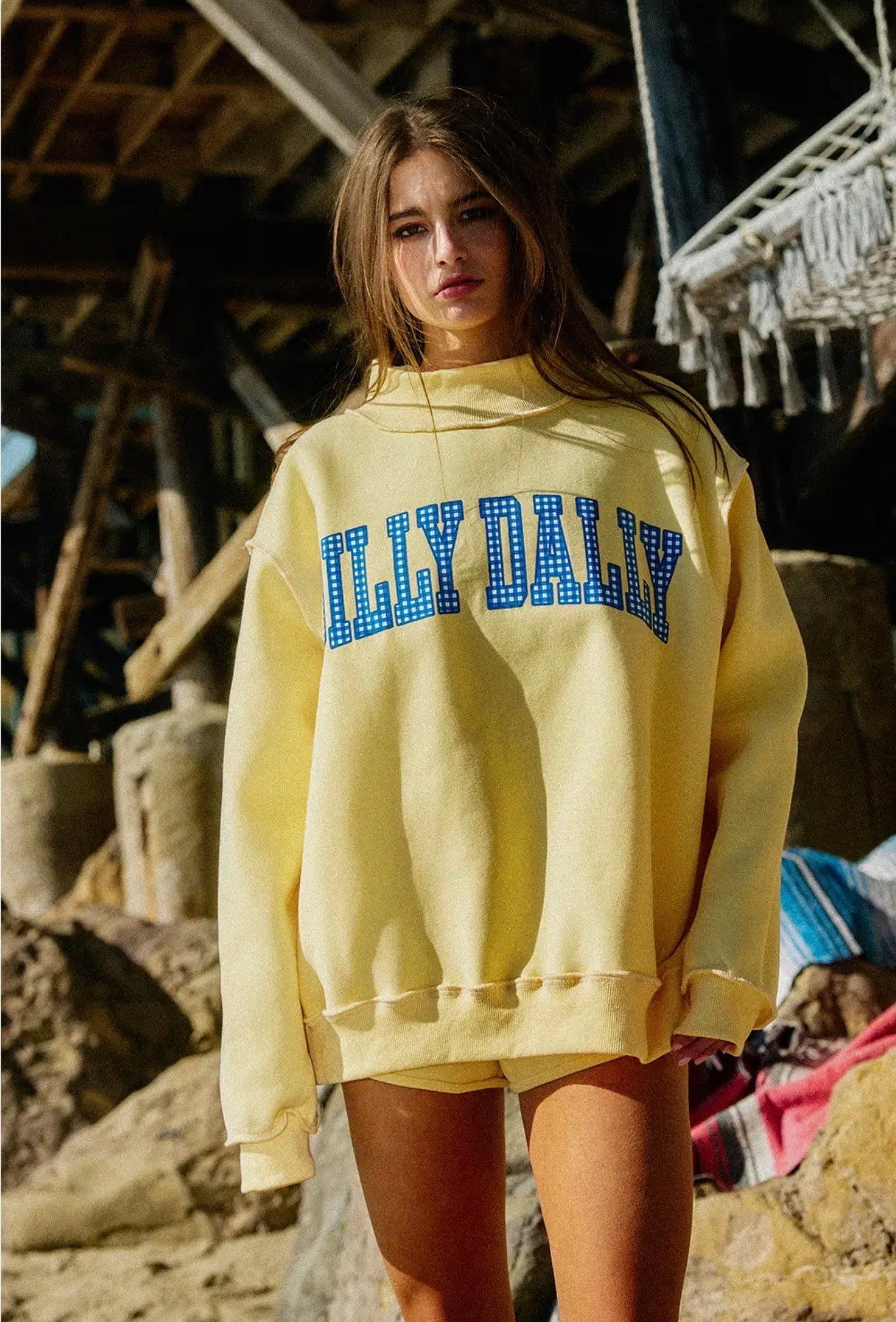 Malibu Dreams Reversible Mock Neck
    (Dilly Dally / Lolly Gag)