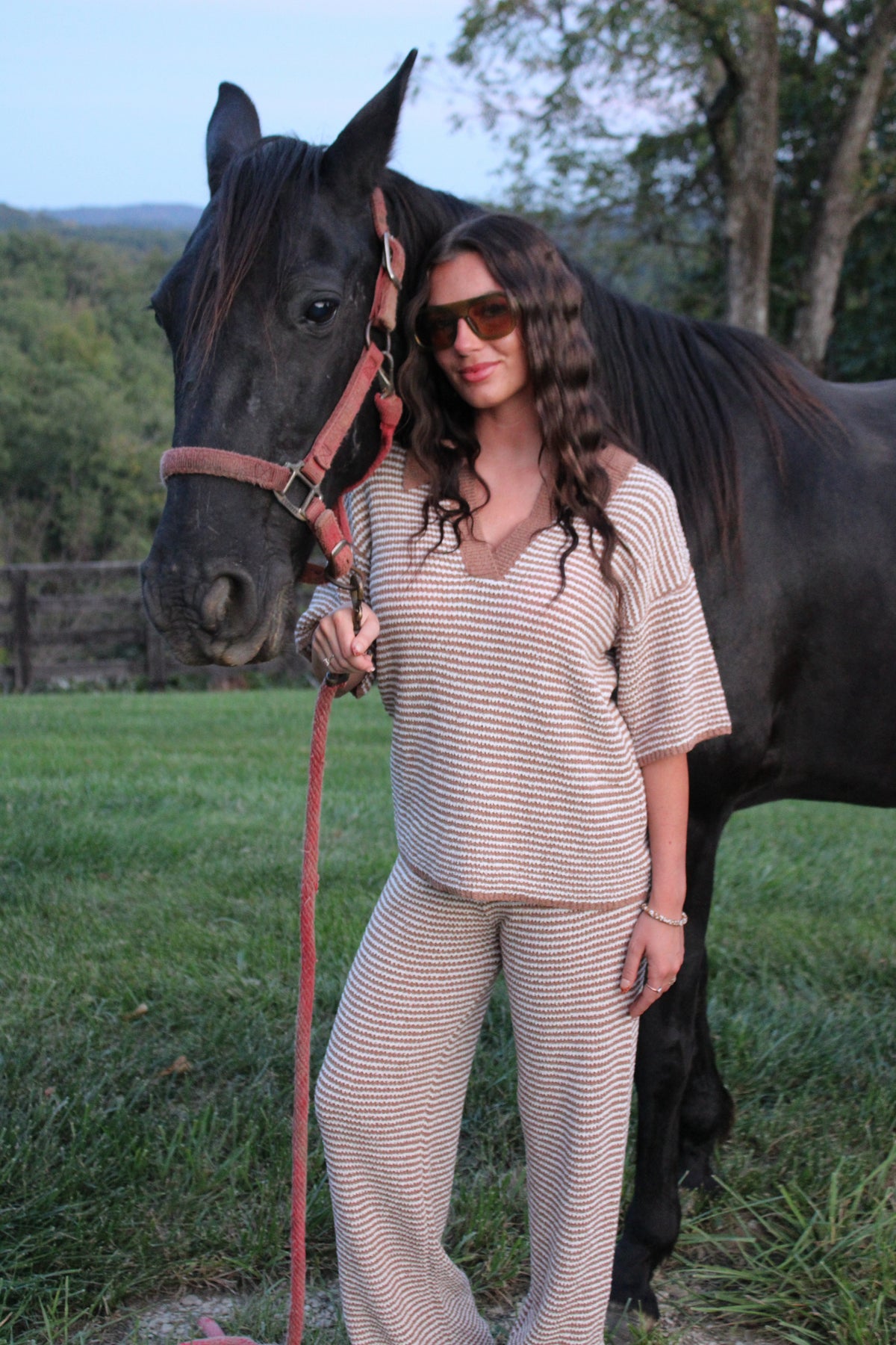 Twister Stripe Knit Set