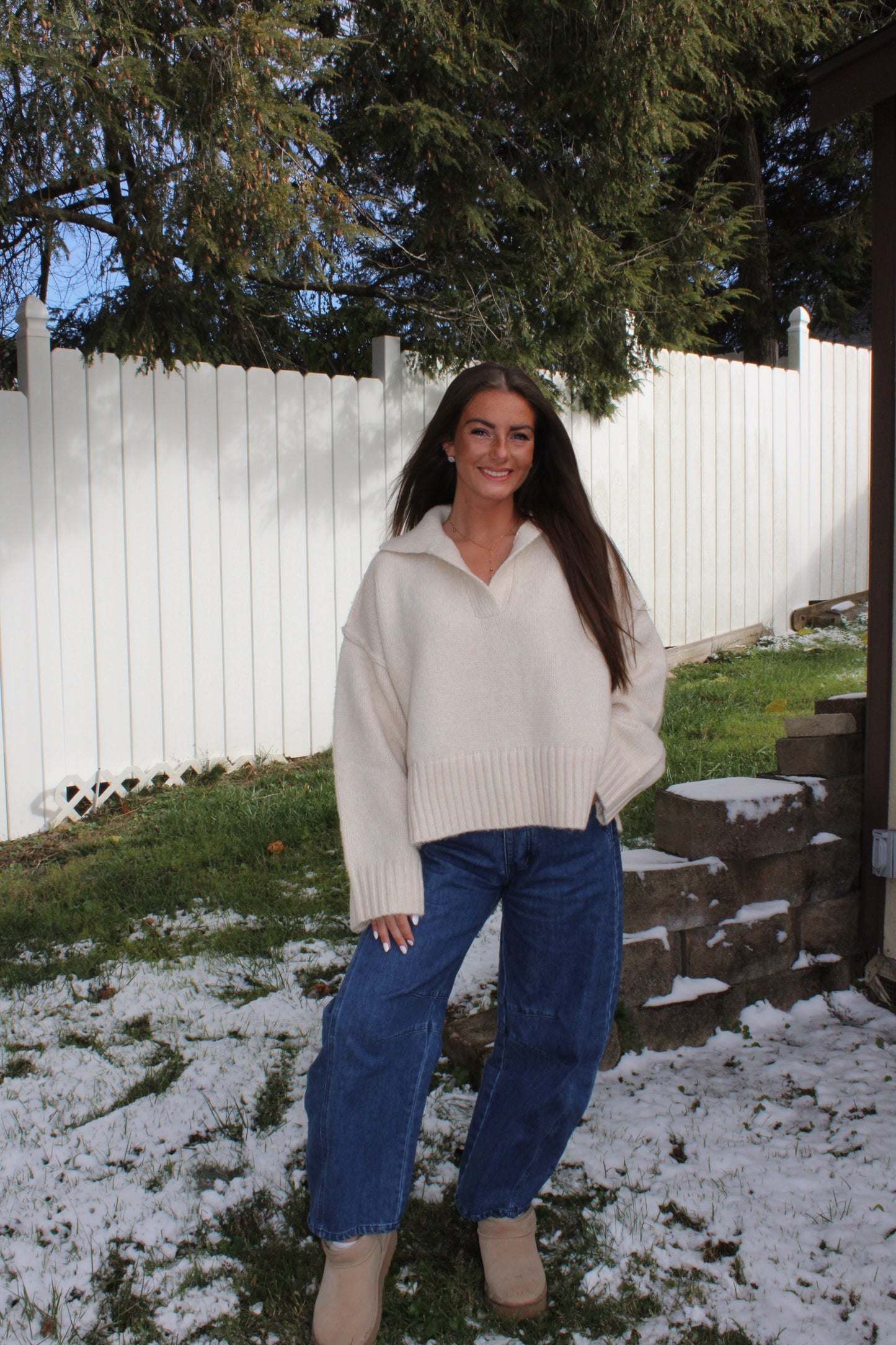 The Sunday Sweater - Beige Mélange