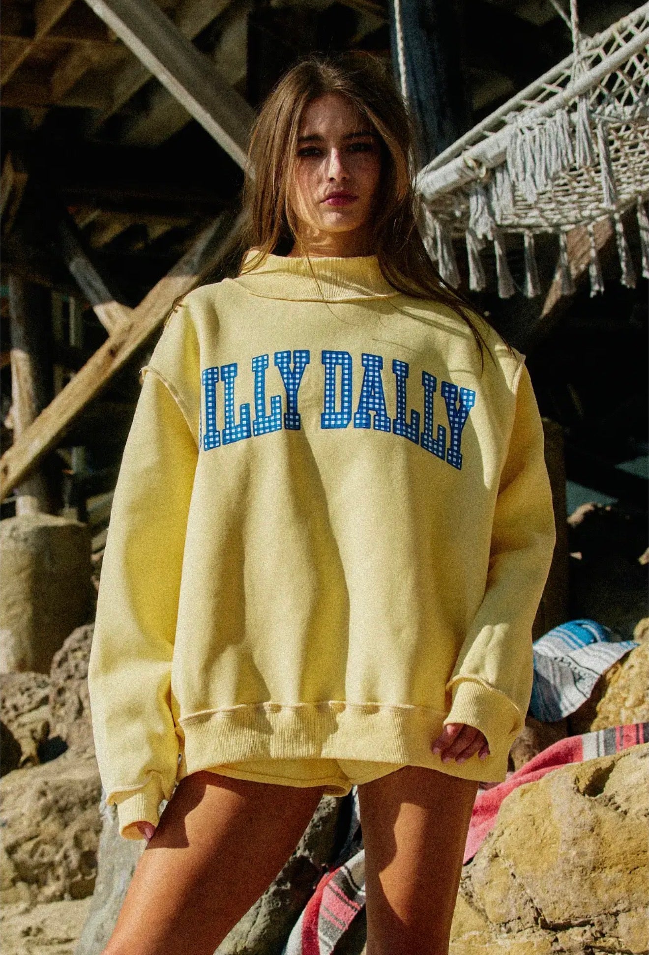 Malibu Dreams Reversible Mock Neck
    (Dilly Dally / Lolly Gag)