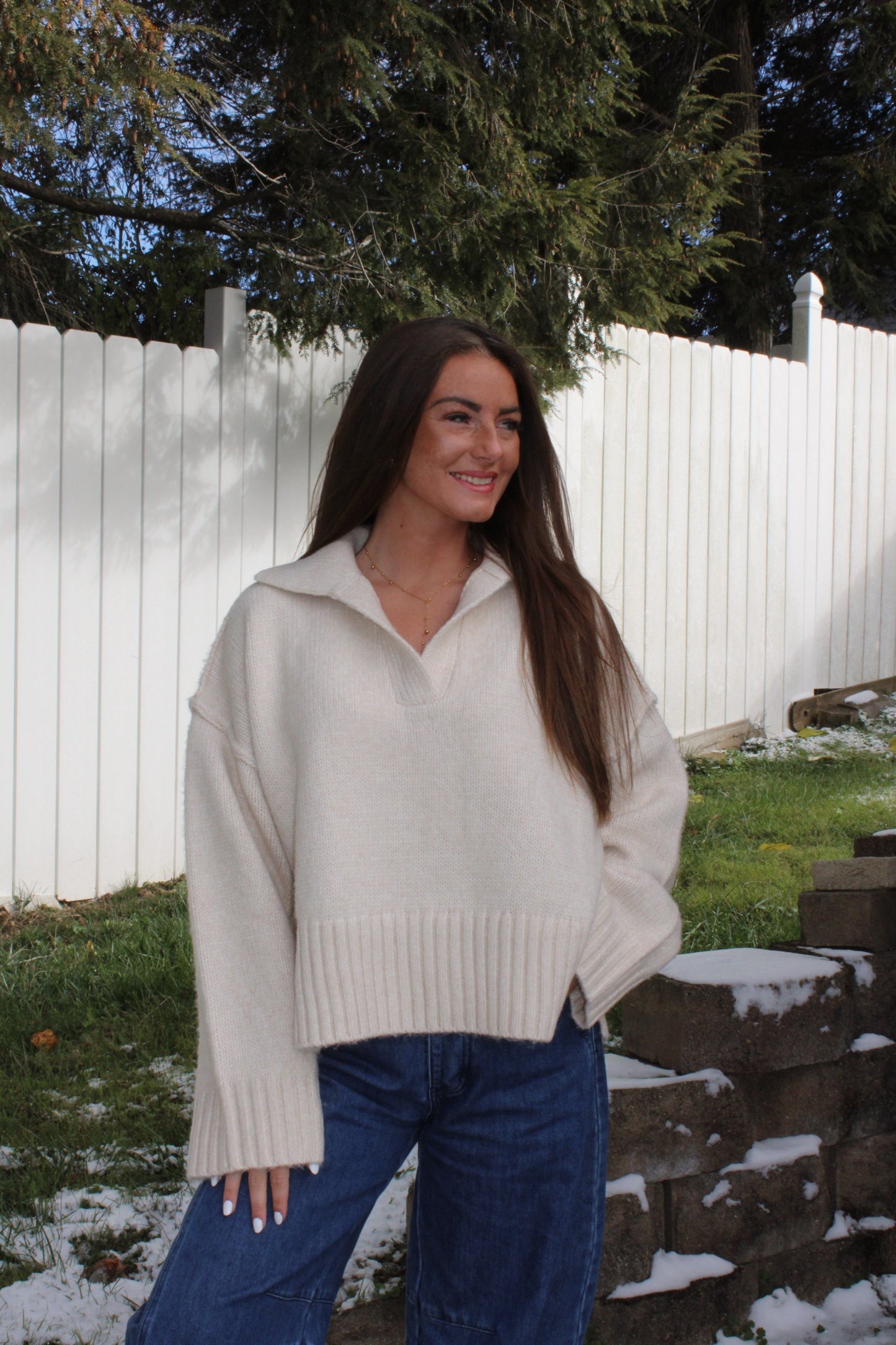 The Sunday Sweater - Beige Mélange