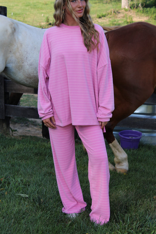 Strawberry Milk Stripe Pants (PREORDER 1/2 WEEKS)