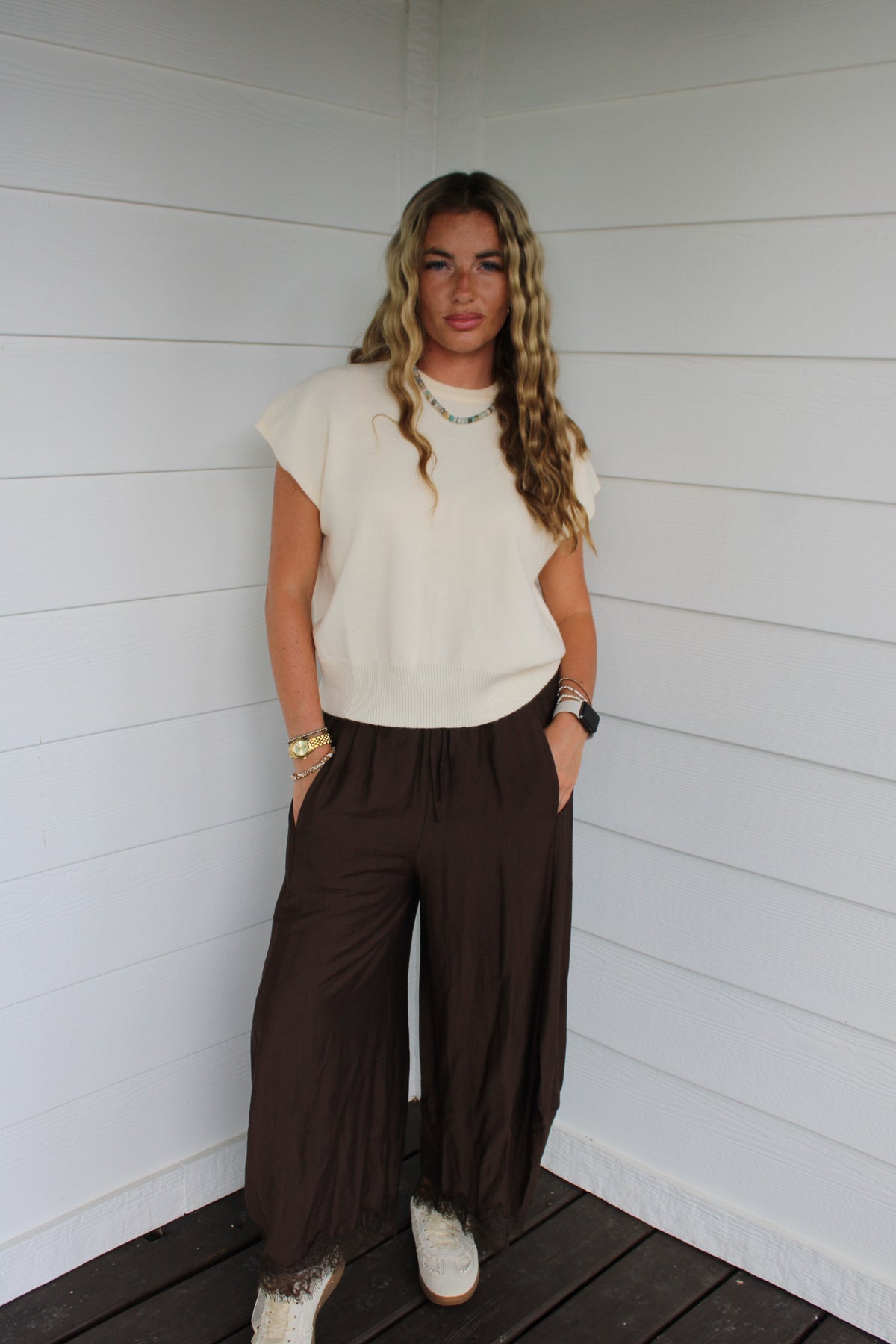 Brown Sugar Lace Pants