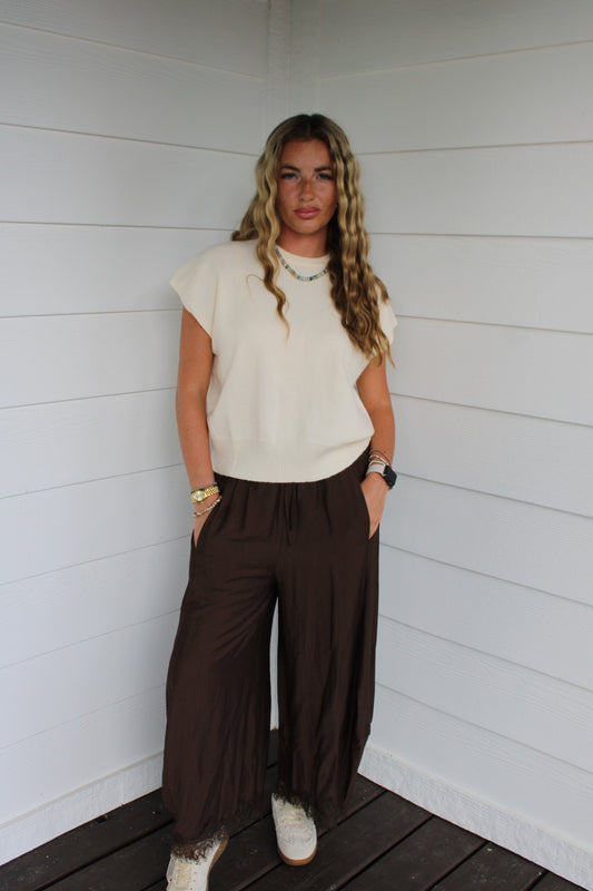 Brown Sugar Lace Pants