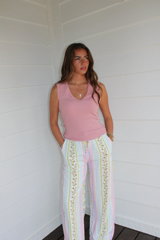 Pink Palms Tank
