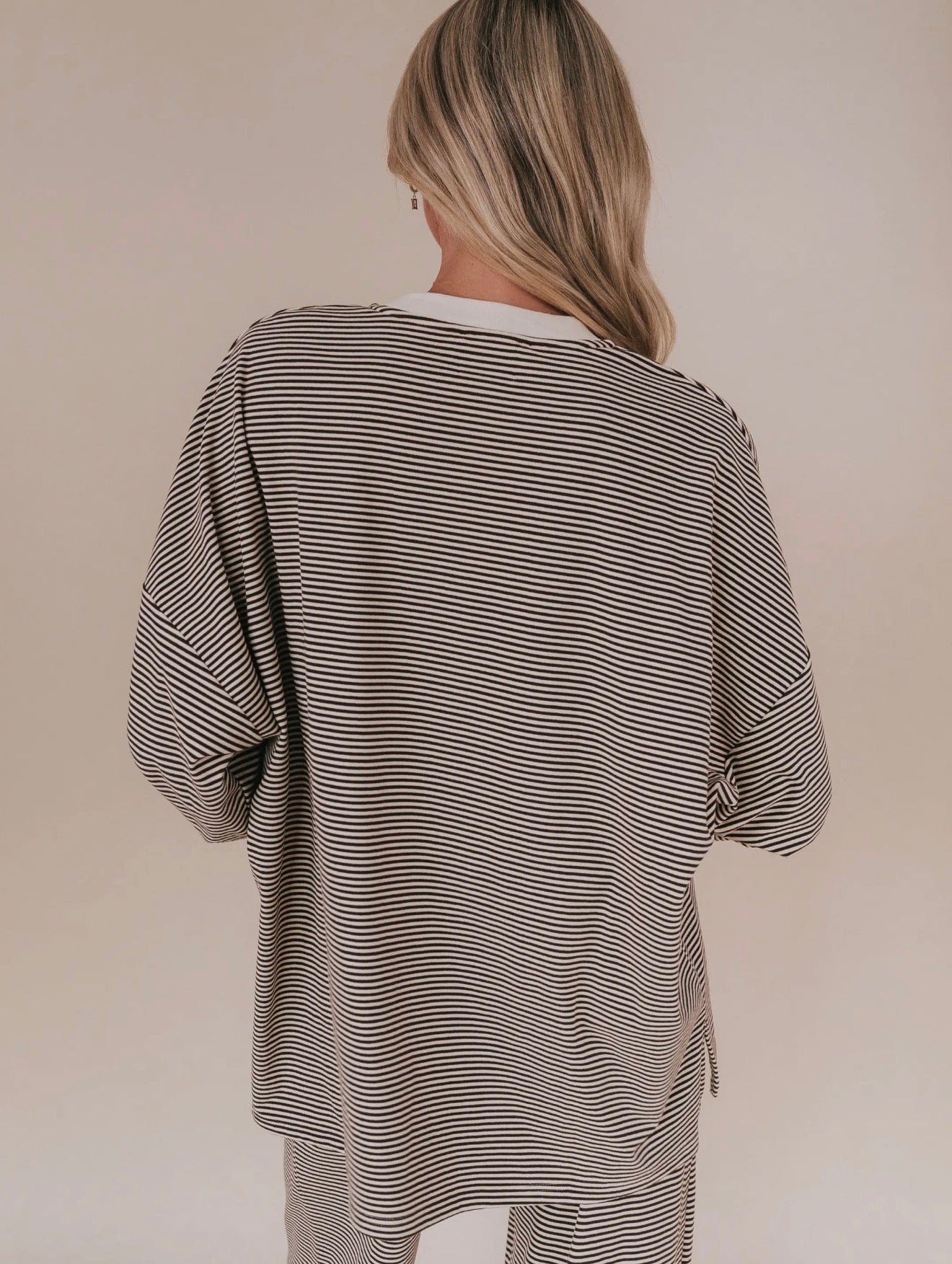 Mocha Morning Stripe Top (PREORDER 1/2 WEEKS)