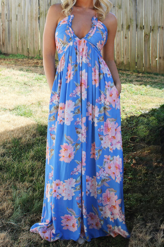 Seaside Floral Maxi