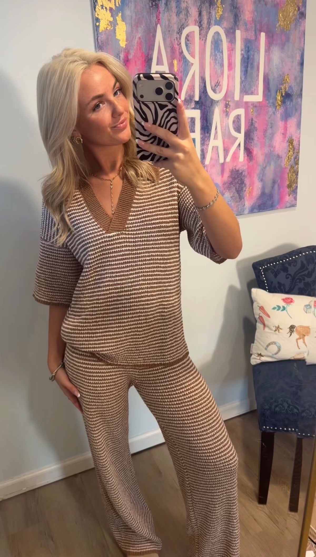 Twister Stripe Knit Set