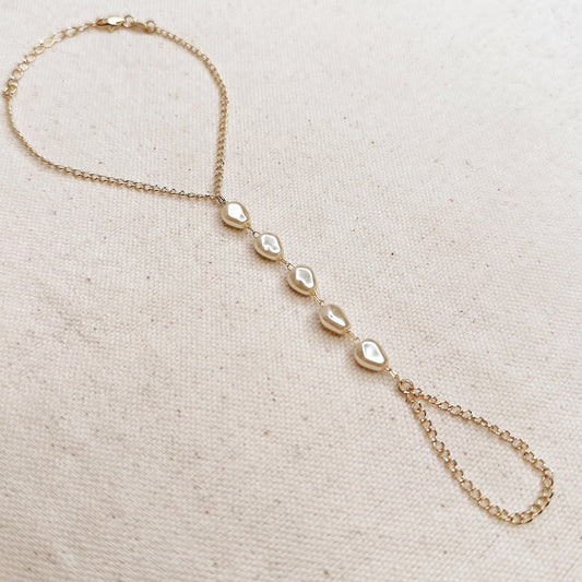 The Halo Pearl Hand Chain - PREORDER